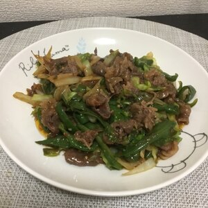 牛肉のオイスターソース炒め